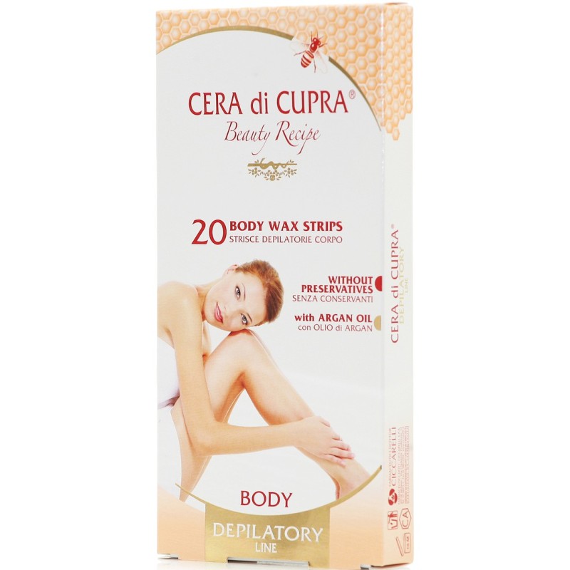 Cera di Cupra Body Wax Strips - Αποτριχώτικες Ταινίες Σώματος, 20 Τεμάχια