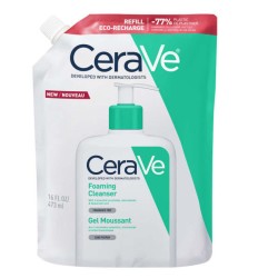 CeraVe Foaming Cleanser Refill Gel Καθαρισμού Προσώπου για Κανονική έως Λιπαρή Επιδερμίδα – 473 ml
