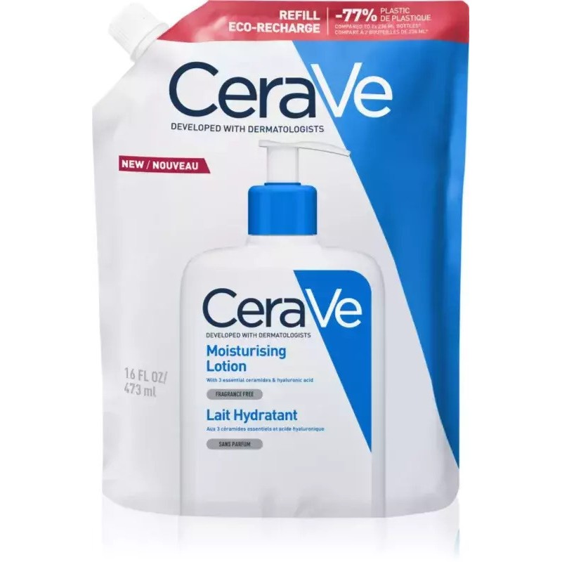 Cerave Moisturising Lotion Refill – Ανταλλακτικό Ενυδατικό Γαλάκτωμα Σώματος για Ξηρές έως Πολύ Ξηρές Επιδερμίδες 473ml