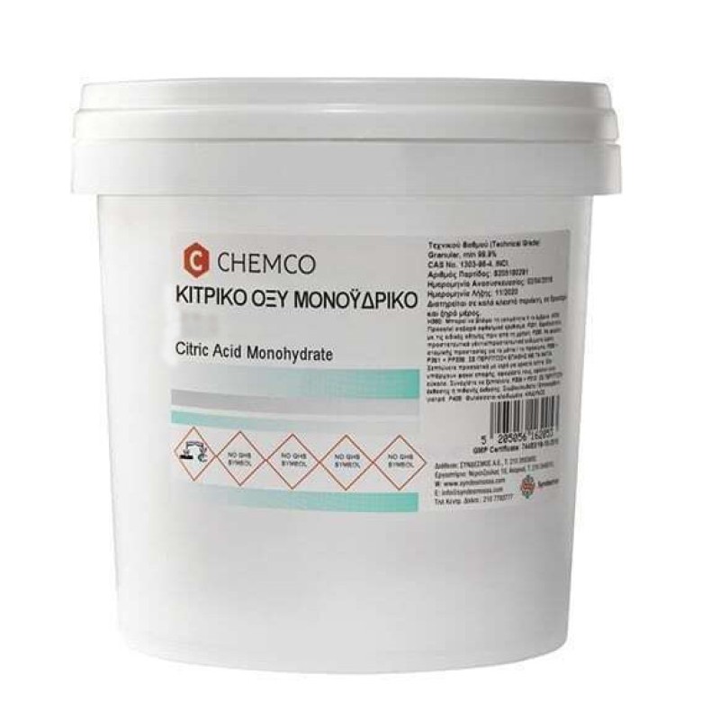 Chemco Κιτρικό Οξύ Μονοϋδρικό 500gr Chemco Κιτρικό Οξύ Μονοϋδρικό 500gr