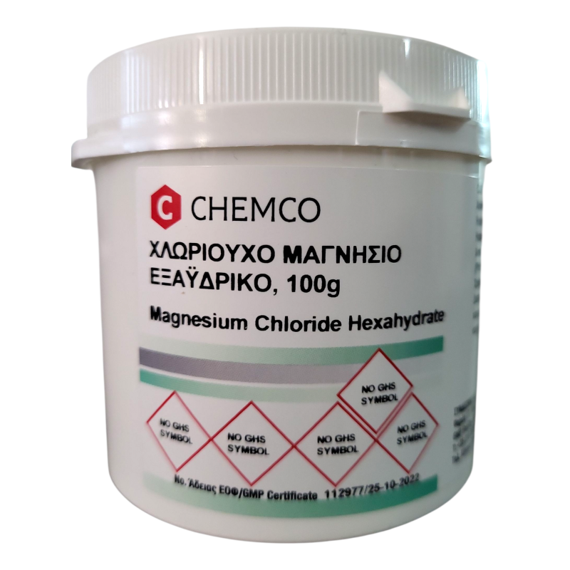 Chemco Χλωριούχο Μαγνήσιο Εξαϋδρικό 100g Chemco Χλωριούχο Μαγνήσιο Εξαϋδρικό 100g