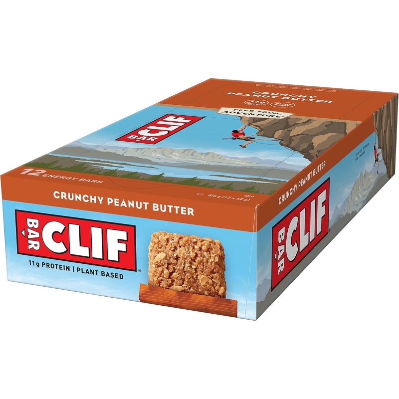 CLIF BAR Energy Bar Crunchy Peanut Butter 68g | 12 Bar Box