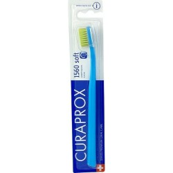 Curaprox CS 1560 Soft Οδοντόβουρτσα,Γαλάζιο-Λαχανί 1τεμ