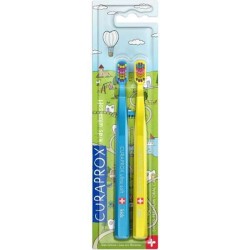 Curaprox Kids Ultra Soft Toothbrush Μαλακή Οδοντόβουρτσα Για Παιδιά 2 τμχ