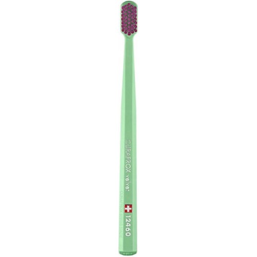 Curaprox CS 12460 Velvet Οδοντόβουρτσα Ultra Soft Πράσινη / Μπορντώ