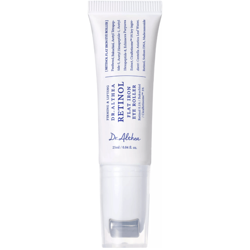 Dr. Althea Retinol Flat Iron Eye Roller – Serum Ματιών με Ρετινόλη, Bakuchiol & Roller Μασάζ 25 ml