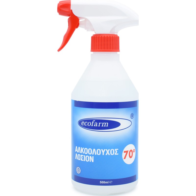 Ecofarm Ήπια Λοσιόν Οινοπνεύματος σε Spray 70° 500ml