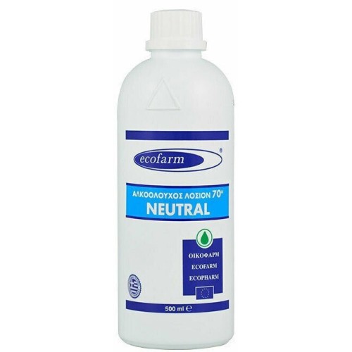 Ecofarm Αλκοολούχος Λοσιόν Οινοπνεύματος 70° Neutral 500ml