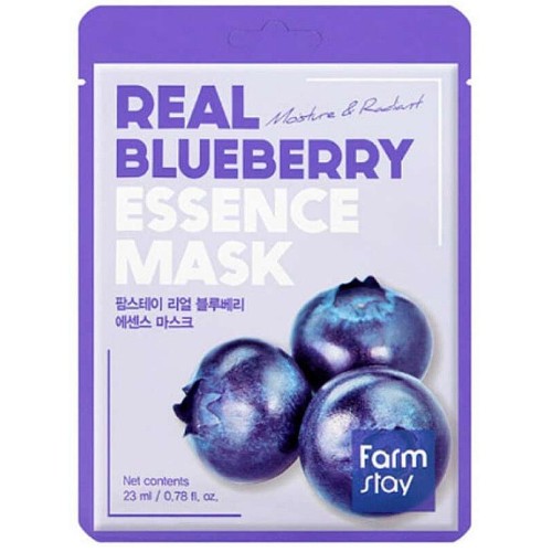 Farm Stay Real Blueberry Essence Μάσκα Προσώπου για Αναζωογόνηση,Θρέψη,Ενυδάτωση & Αντιγήρανση 23ml