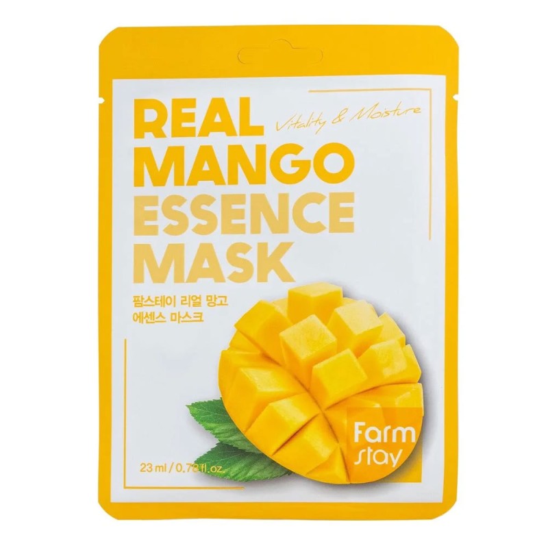 Farm Stay Real Mango Sheet Μάσκα Προσώπου για Αναζωογόνηση,Θρέψη,Ενυδάτωση & Αντιγήρανση 23ml