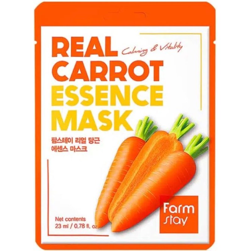 Farm Stay Real Carrot Essence Mask - Μάσκα προσώπου με εκχύλισμα καρότου 23ml
