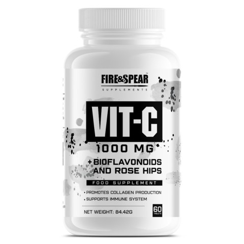 Fire & Spear Vitamin C Βιταμίνη για Ενέργεια & Ανοσοποιητικό 1000mg 60 ταμπλέτες