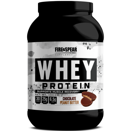 Fire & Spear Supplements Whey Πρωτεΐνη Ορού Γάλακτος Χωρίς Γλουτένη με Γεύση Chocolate Peanut Butter 1kg
