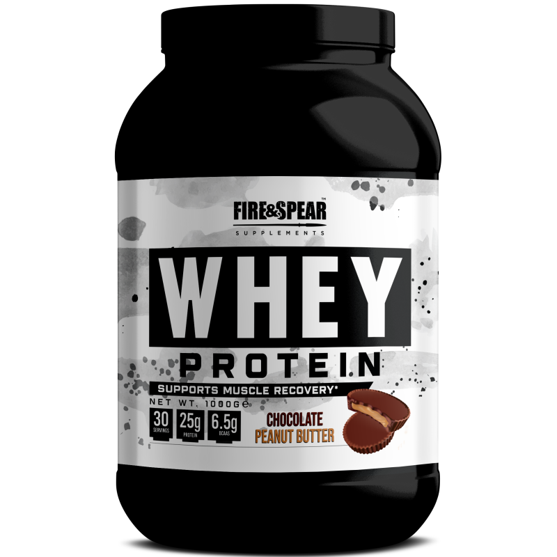 Fire & Spear Supplements Whey Πρωτεΐνη Ορού Γάλακτος Χωρίς Γλουτένη με Γεύση Chocolate Peanut Butter 1kg