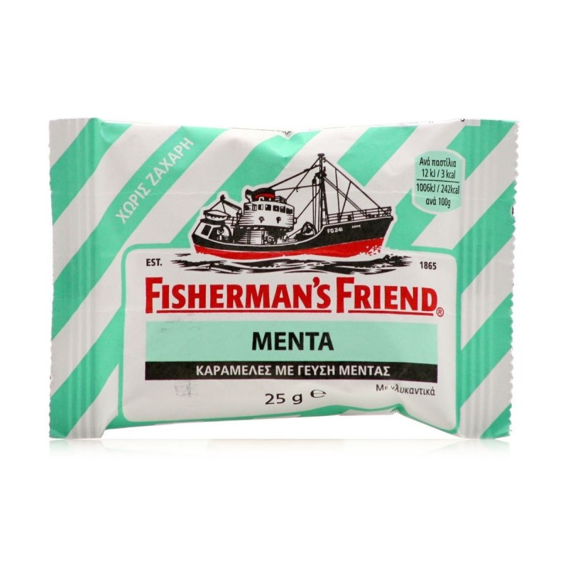 Fisherman's Friend Καραμέλες Χωρίς Ζάχαρη Μέντα 25gr