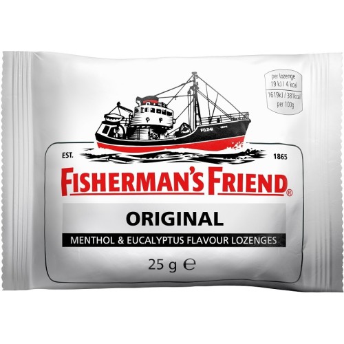 Fisherman's Friend Original Καραμέλες Extra Strong Μινθόλη & Ευκάλυπτος 25gr