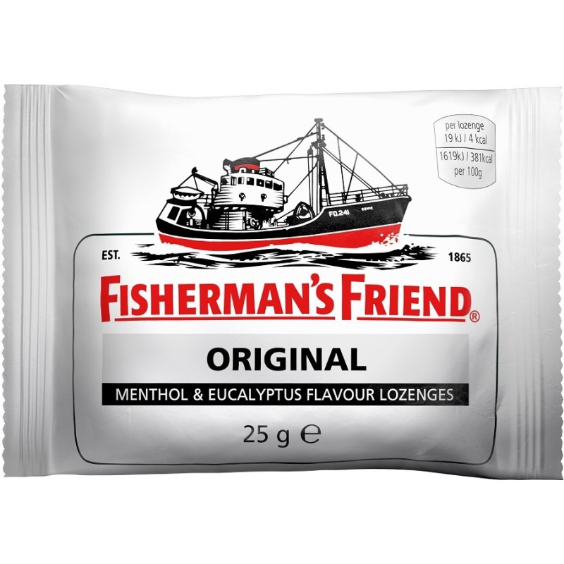 Fisherman's Friend Original Καραμέλες Extra Strong Μινθόλη & Ευκάλυπτος 25gr