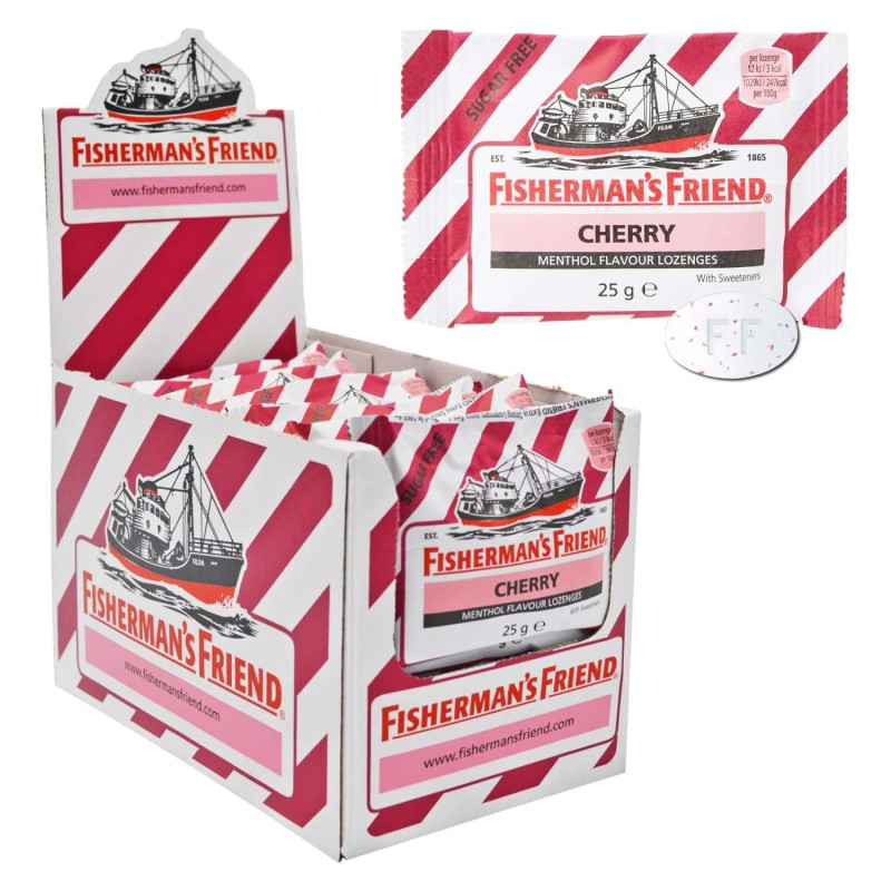 Fisherman's Friend Cherry Καραμέλες 12x25gr