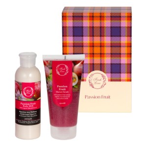 Fresh Line Promo Xmas25 Passion Fruit Scrub Σώματος, 150ml & Γαλάκτωμα Σώματος, 200ml