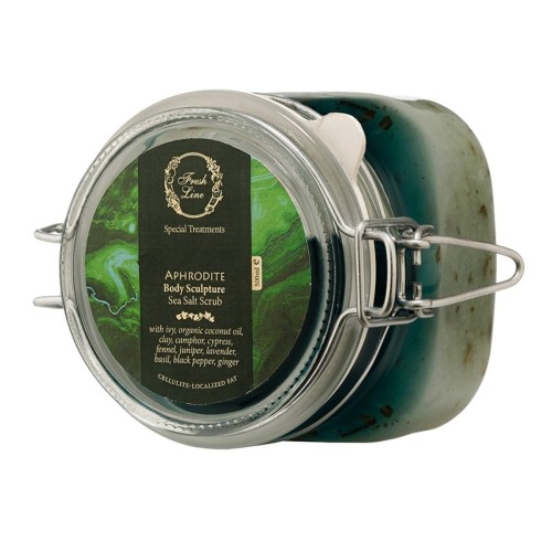 Fresh Line Aphrodite Sea Salt Scrub Θαλασσινό Αλάτι Απολέπισης για Σμίλευση Σώματος 500ml