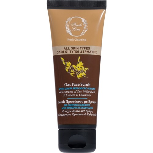 Fresh Line Oat Καταπραϋντικό Scrub Προσώπου, 75ml