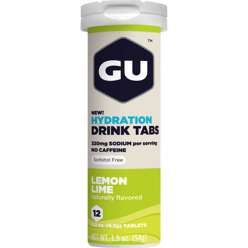 GU Hydration Drink Tabs – Lemon Lime (12 δισκία)