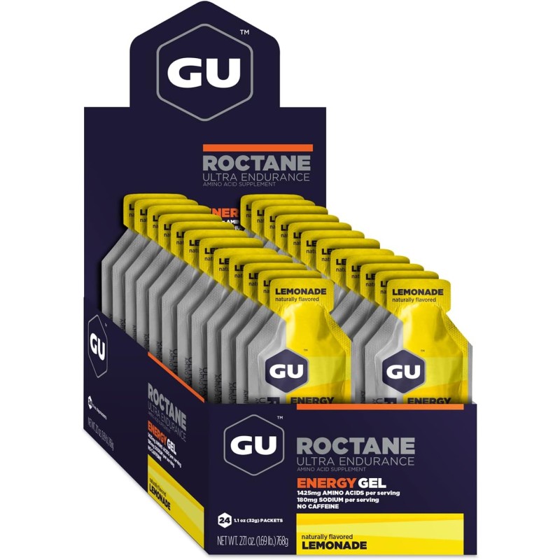 GU Roctane Energy Gel - Lemonade box 24 x 32gr GU Roctane Energy Gel - Lemonade box 24 x 32gr