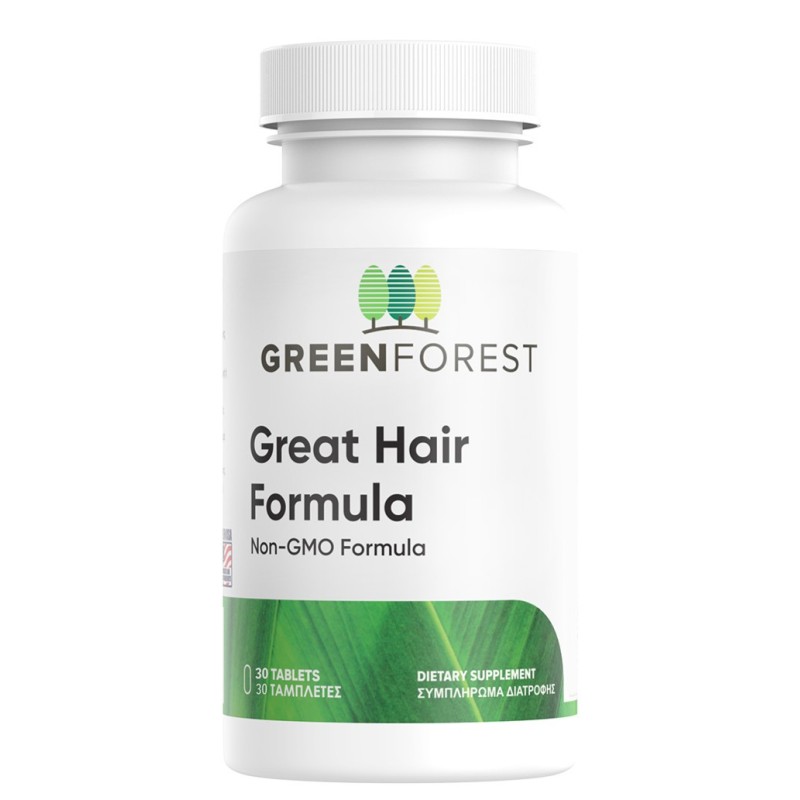 Green Forest Great Hair Formula, 30 Ταμπλέτες Green Forest Great Hair Formula, 30 Ταμπλέτες