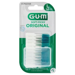 GUM Soft-Picks Original Μεσοδόντιες Οδοντογλυφίδες Large σε χρώμα Πράσινο 50τμχ