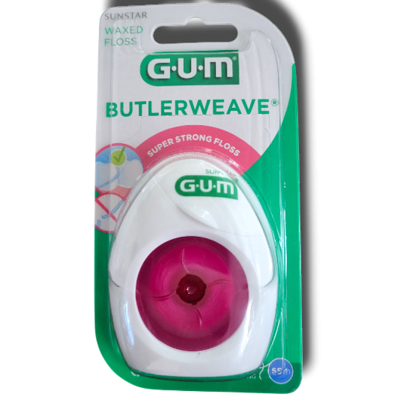 Gum ButlerWeave Κερωμένο Οδοντικό Νήμα (1155) 55m