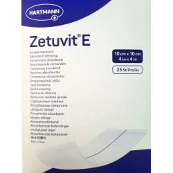 Hartmann Zetuvit E Αποστειρωμένες Γάζες Απορροφητικές 10x10cm 25τμχ
