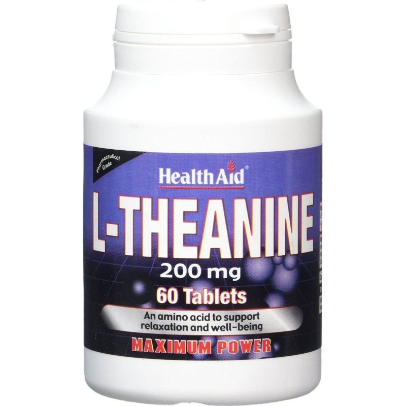 Health Aid L-Theanine 200mg 60 ταμπλέτες