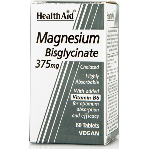 Health Aid Magnesium Bisglycinate 375mg 60 tablets