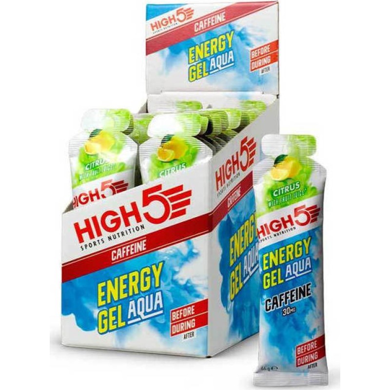 High5 Energy Gel Aqua Caffeine Citrus 20x66gr High5 Energy Gel Aqua Caffeine Citrus 20x66gr