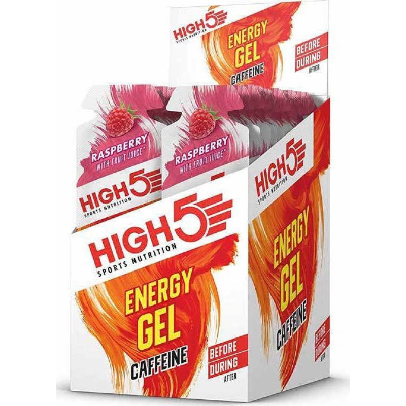 HIGH5 Energy Gel Plus 20 x 40g (Caffeine)(Raspberry Plus) HIGH5 Energy Gel Plus 20 x 40g (Caffeine)(Raspberry Plus)