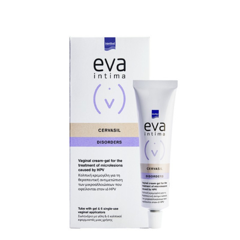 Intermed Eva Intima Cervasil Vaginal Cream-Gel Κολπική Κρεμογέλη για Αλλοιώσεις από τον HPV, 30ml