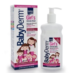 Intermed Babyderm Υγρό Καθαριστικό Της Ευαίσθητης Περιοχής Για Κορίτσια 300ml