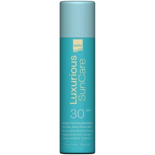 InterMed Luxurius SunCare Probiotics Αντηλιακή Κρέμα Προσώπου SPF30 75ml