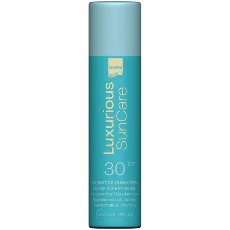 InterMed Luxurius SunCare Probiotics Αντηλιακή Κρέμα Προσώπου SPF30 75ml