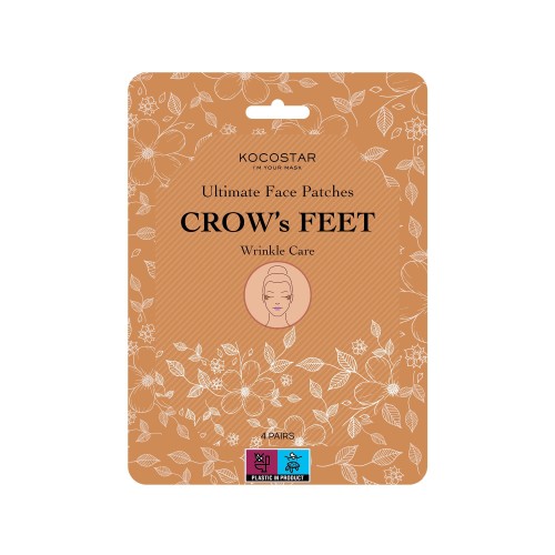 KOCOSTAR Ultimate Face Patches CROW'S FEET Wrinkle Care,Επιθέματα για τις ρυτίδες των ματιών 4τμχ