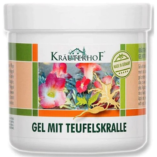 Krauterhof Gel mit Teufelskralle Τζελ Μασάζ με Αρπαγόφυτο και Ευκάλυπτο 250ml
