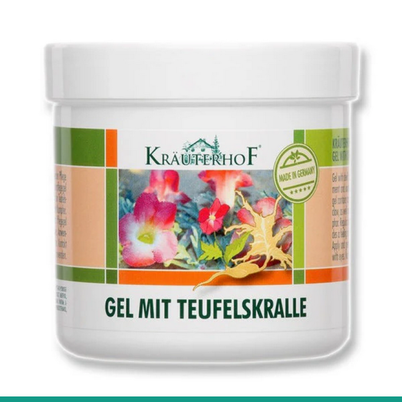 Krauterhof Gel mit Teufelskralle Τζελ Μασάζ με Αρπαγόφυτο και Ευκάλυπτο 250ml