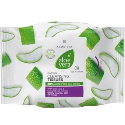 LR Aloe Via Μαντηλάκια Καθαρισμού Προσώπου & Ματιών 25τμχ