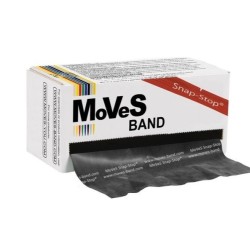 MoVeS Ελαστικός Ιμάντας Γυμναστικής Special Σκληρός Μαύρος 5,5m