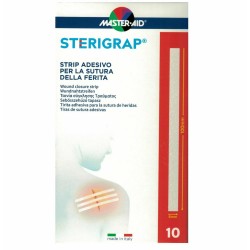 Master Aid Αυτοκόλλητα Επιθέματα Sterigrap 100x6mm 10τμχ