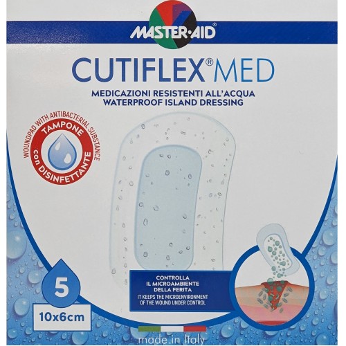 Master Aid Αδιάβροχα Αυτοκόλλητα Επιθέματα Cutiflex 10x6cm 5τμχ