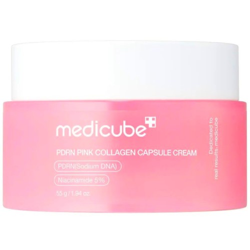 Medicube PDRN Pink Collagen Capsule Cream - Κρέμα με Κάψουλες PDRN & Κολλαγόνου για Λάμψη & Ομοιόμορφο Τόνο 55g