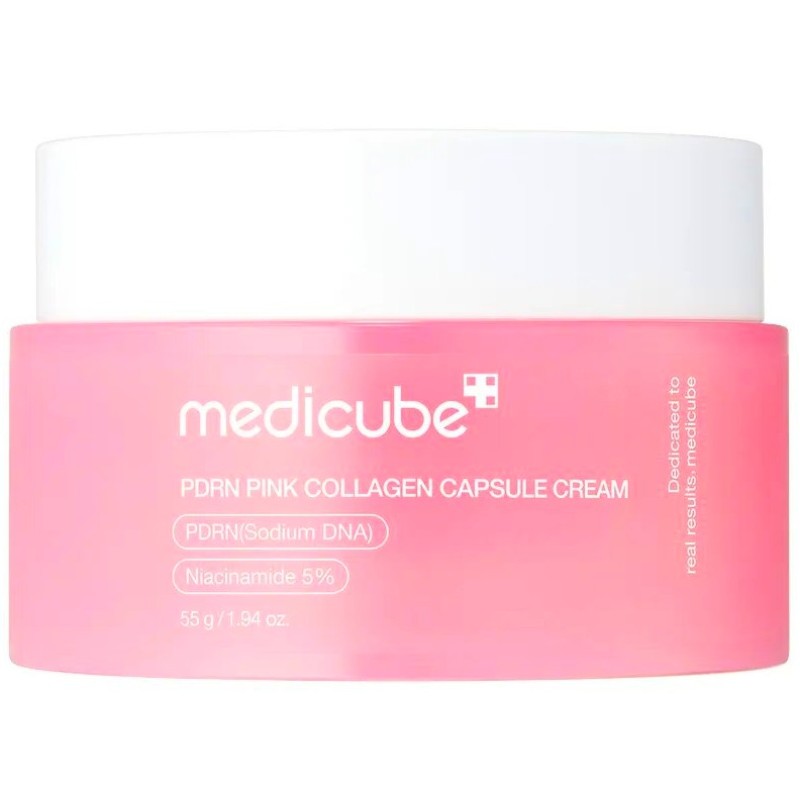 Medicube PDRN Pink Collagen Capsule Cream - Κρέμα με Κάψουλες PDRN & Κολλαγόνου για Λάμψη & Ομοιόμορφο Τόνο 55g