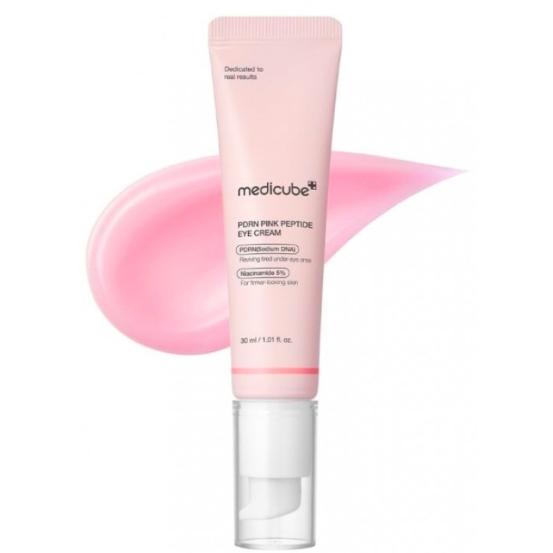 Medicube - PDRN Pink Peptide Eye Cream - Ενυδατική Κρέμα Ματιών κατά των Μαύρων Κύκλων για Ευαίσθητες Επιδερμίδες 30ml