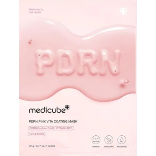 Medicube PDRN Pink Vita Coating Mask - Μάσκα Προσώπου για λάμψη 22g